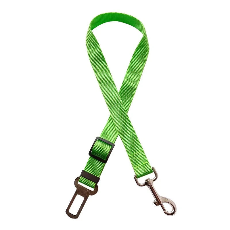 Cinturón de Seguridad Ajustable para Perros y Gatos - Arnés de Viaje para Coche